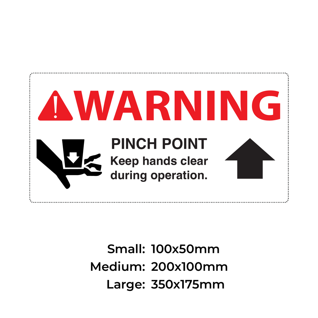 WARNING PINCH POINT - S34