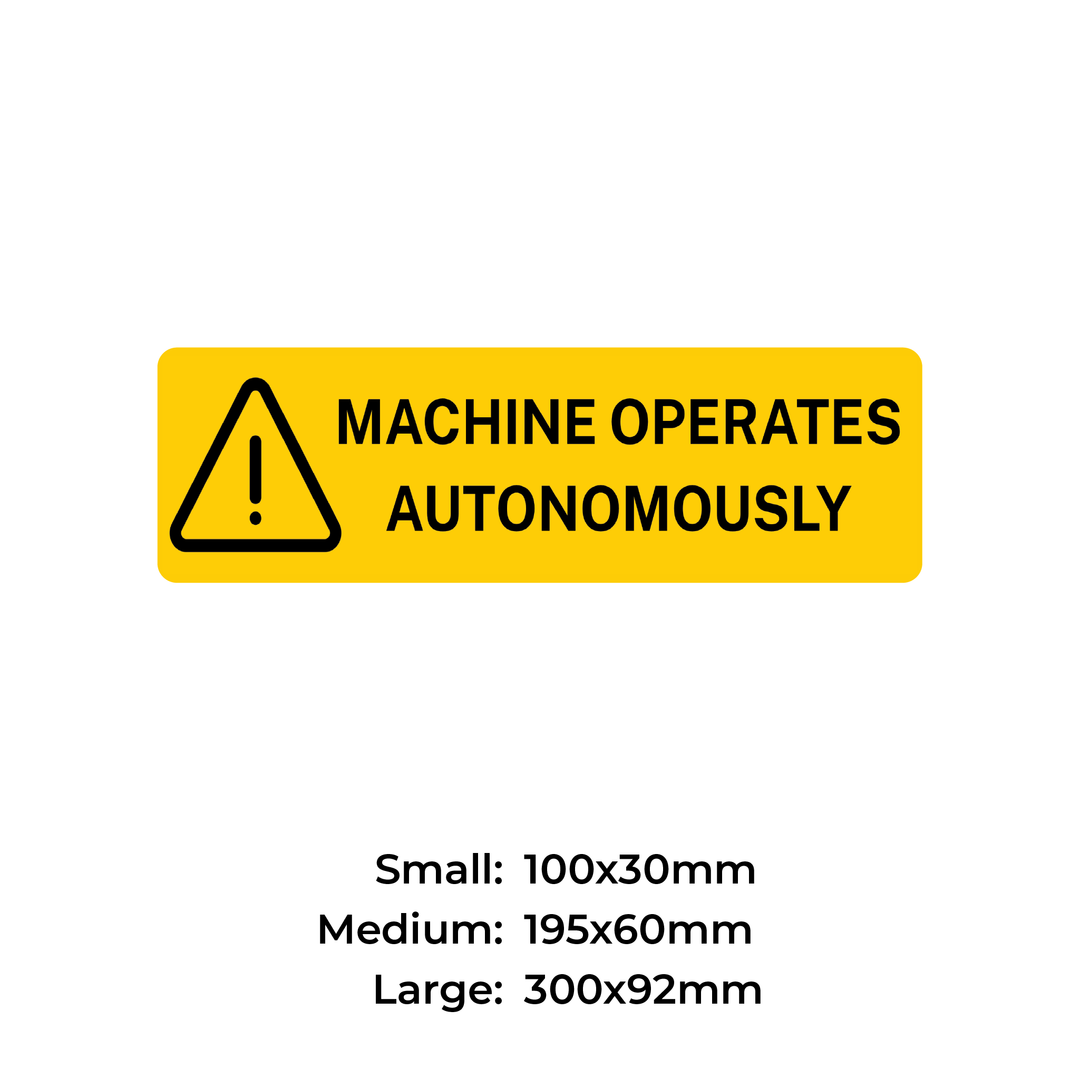 Machine Operates Autonomously - S53