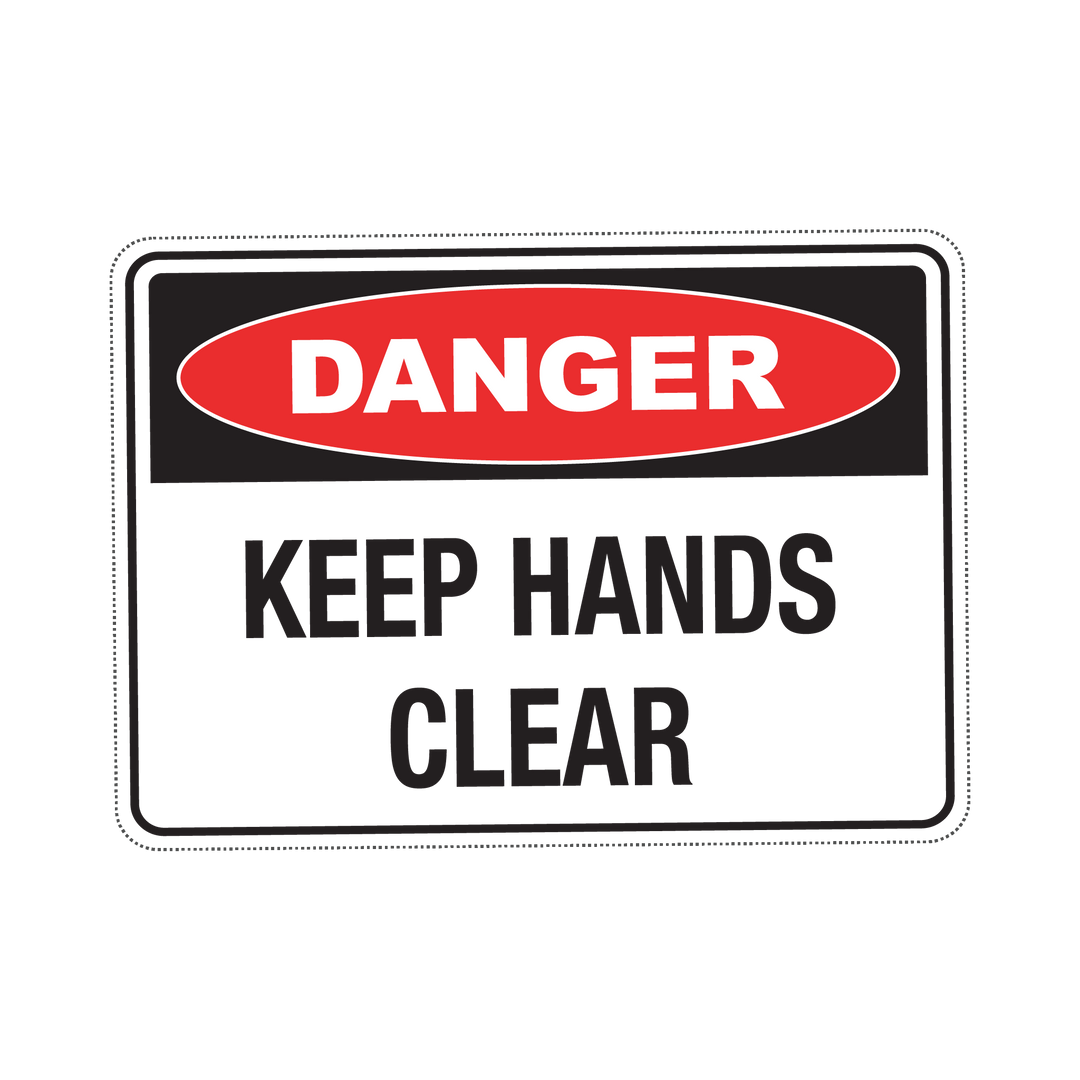 DANGER KEEP HANDS CLEAR - S4