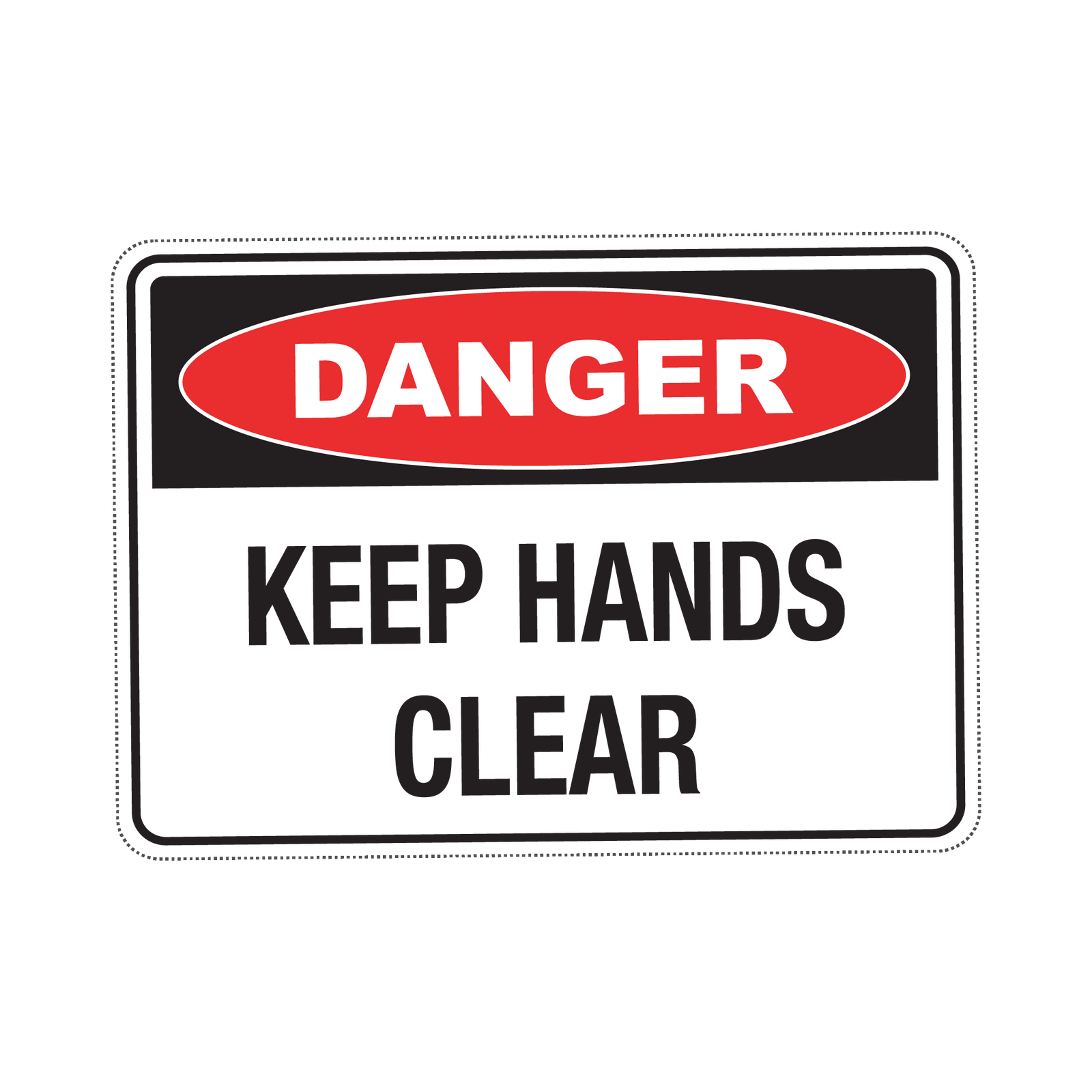 DANGER KEEP HANDS CLEAR - S4