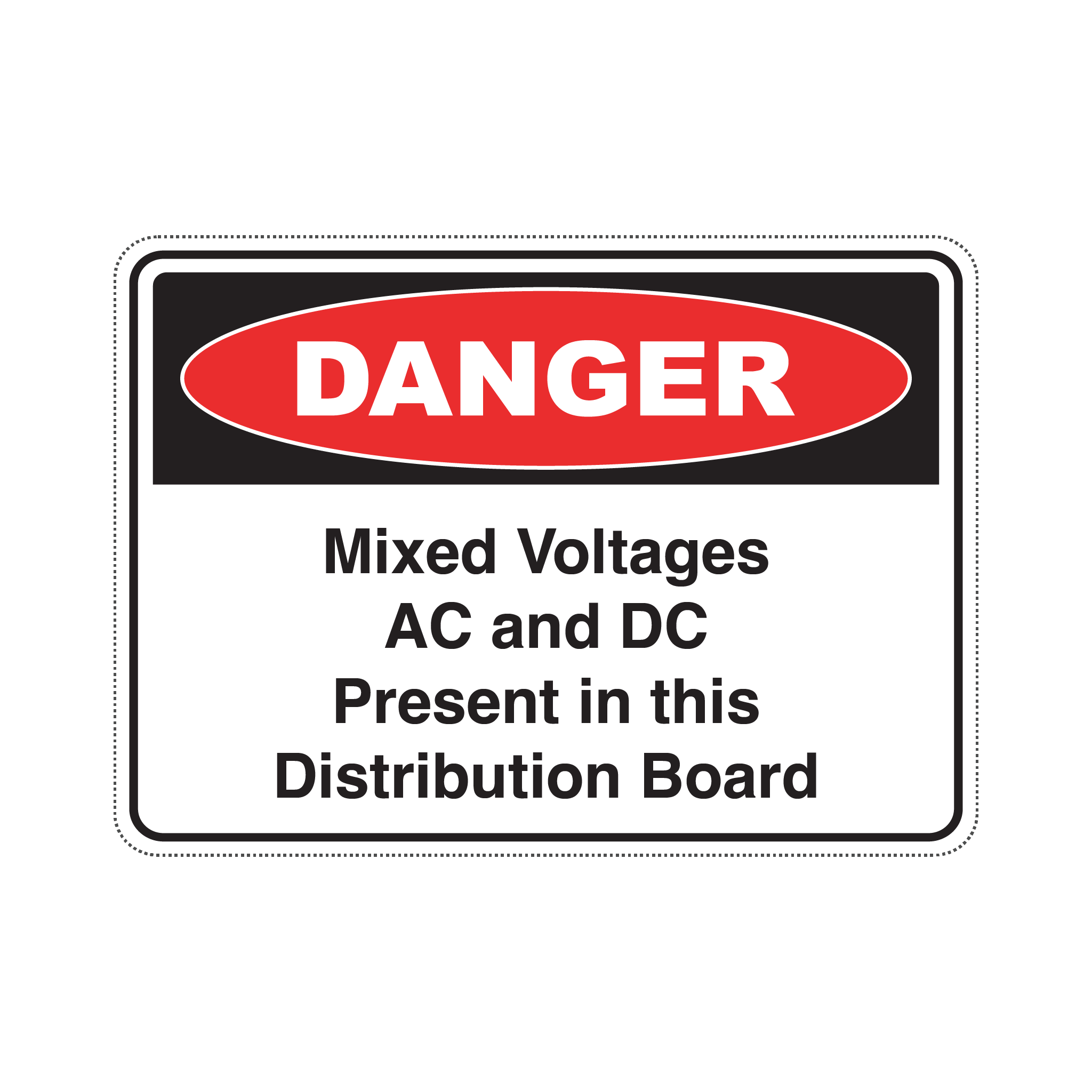 DANGER AC & DC MIXED VOLTAGES - S9 – Stickerman Australia