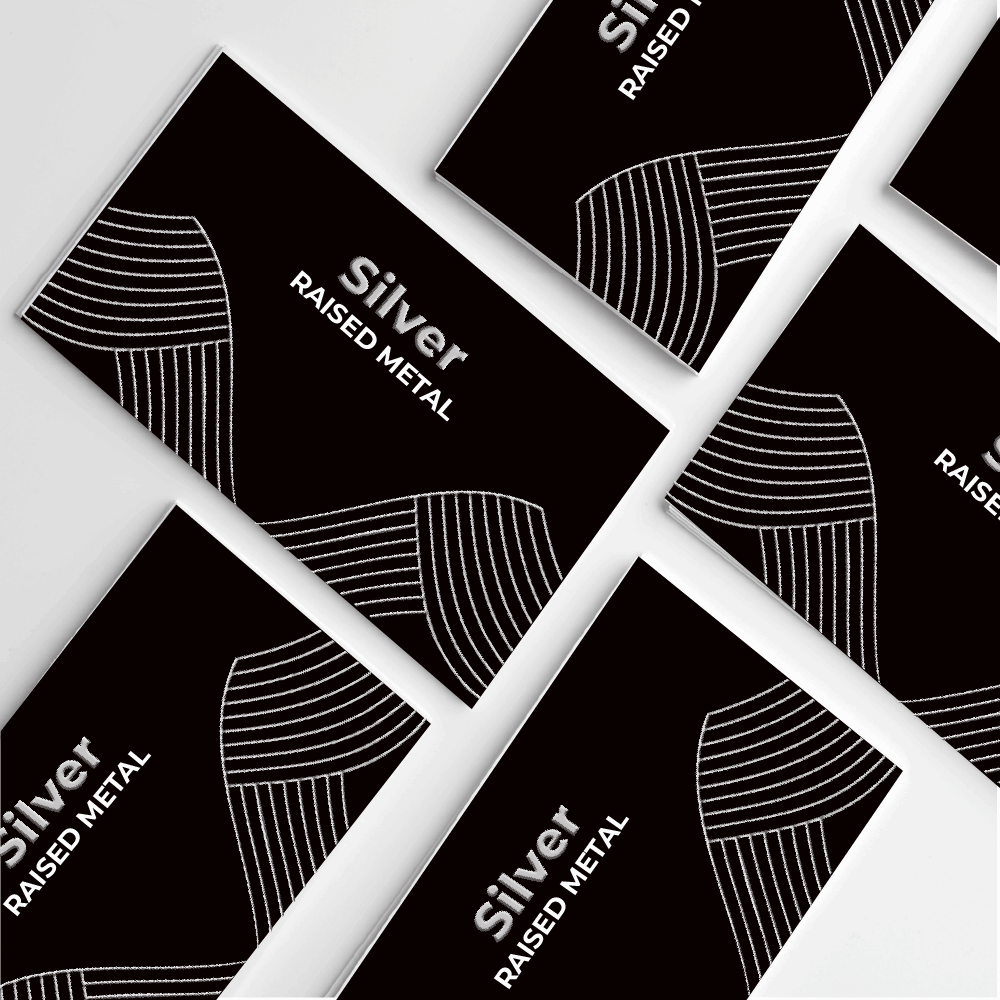 Silver Metal 3D Business Cards