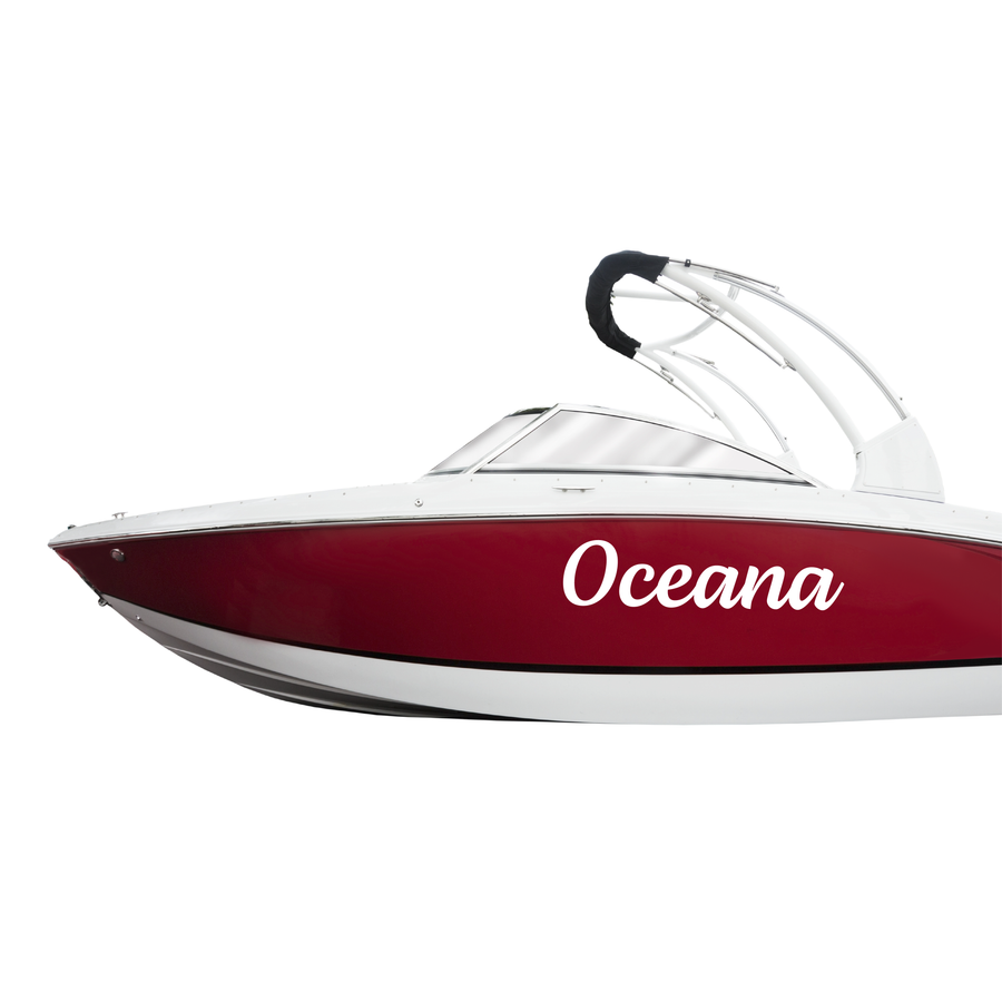 Boat Name Stickers - 1-2 Colours – Stickerman Australia