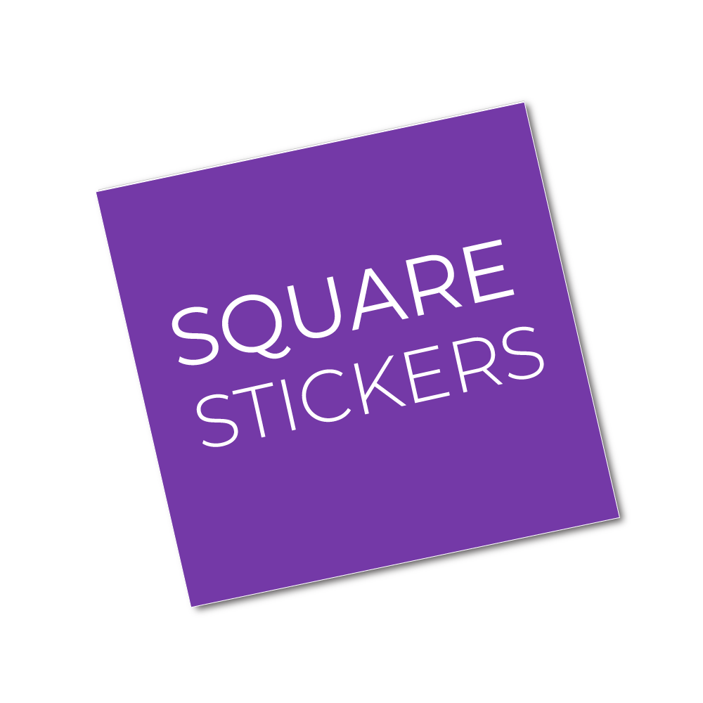 Vinyl square stickers