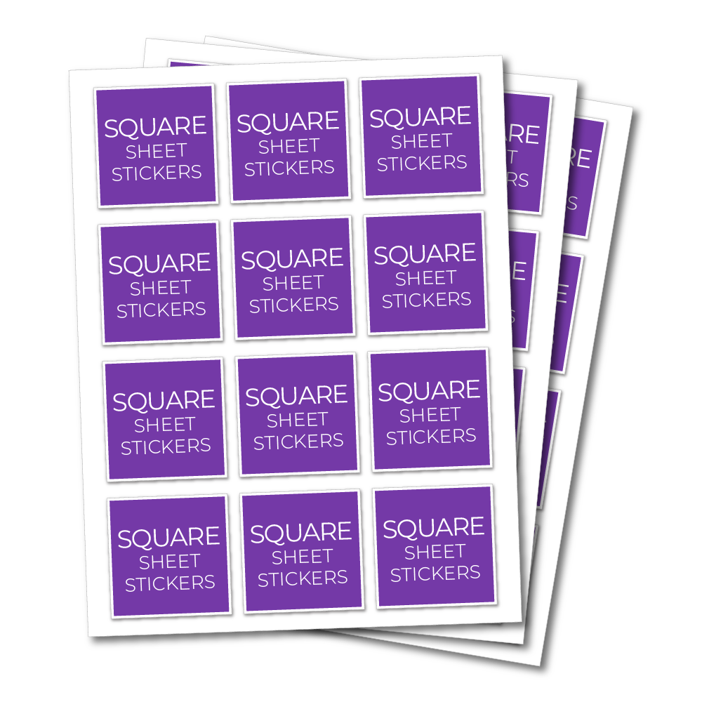 Vinyl Sticker Sheets - Square