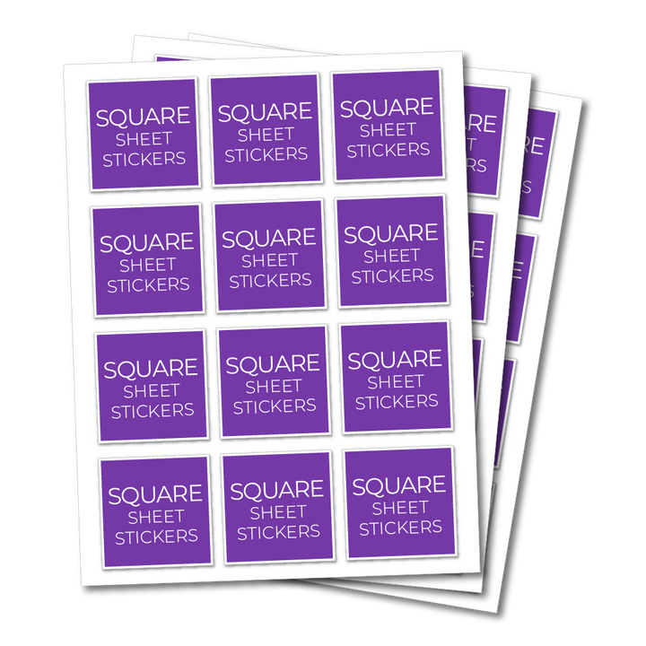 Vinyl Sticker Sheets - Square