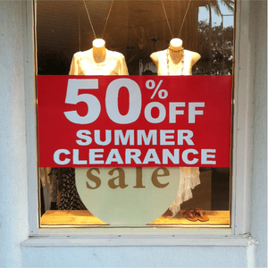 Window stickers with background