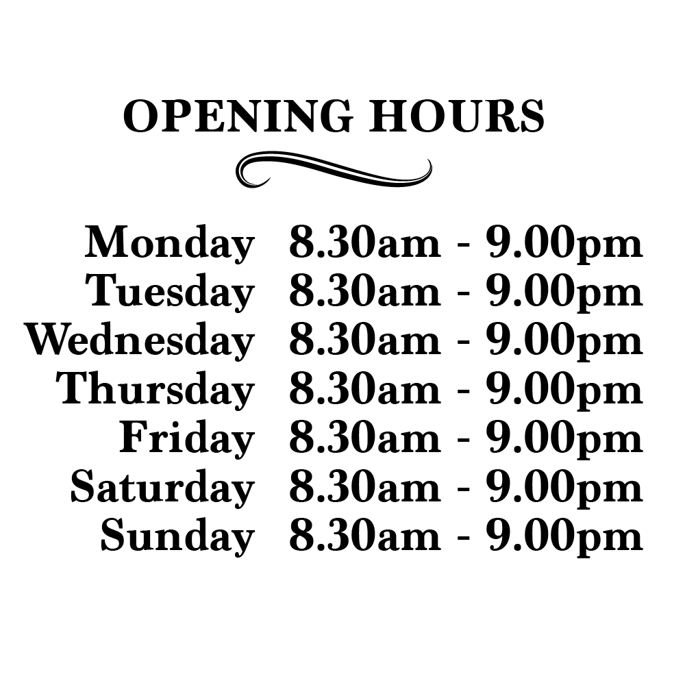 Trading Hours - Design 4