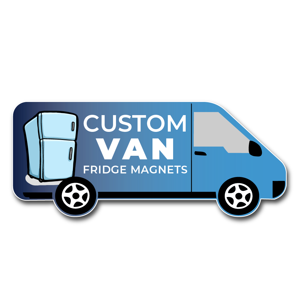Fridge Magnets - Van Shaped 107 x 45mm