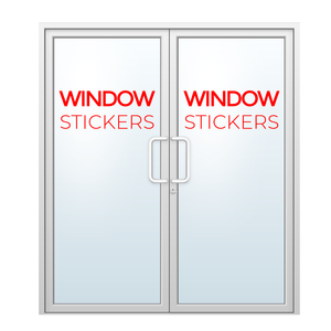 Window Stickers No Background - 1 to 2 Colours