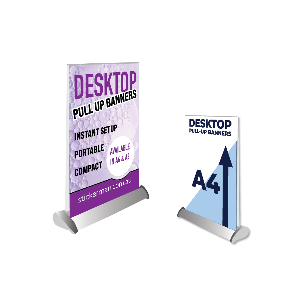 Pull-Up/Roller Banners - Desktop A4 or A3