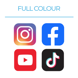 Social Media Symbol Stickers