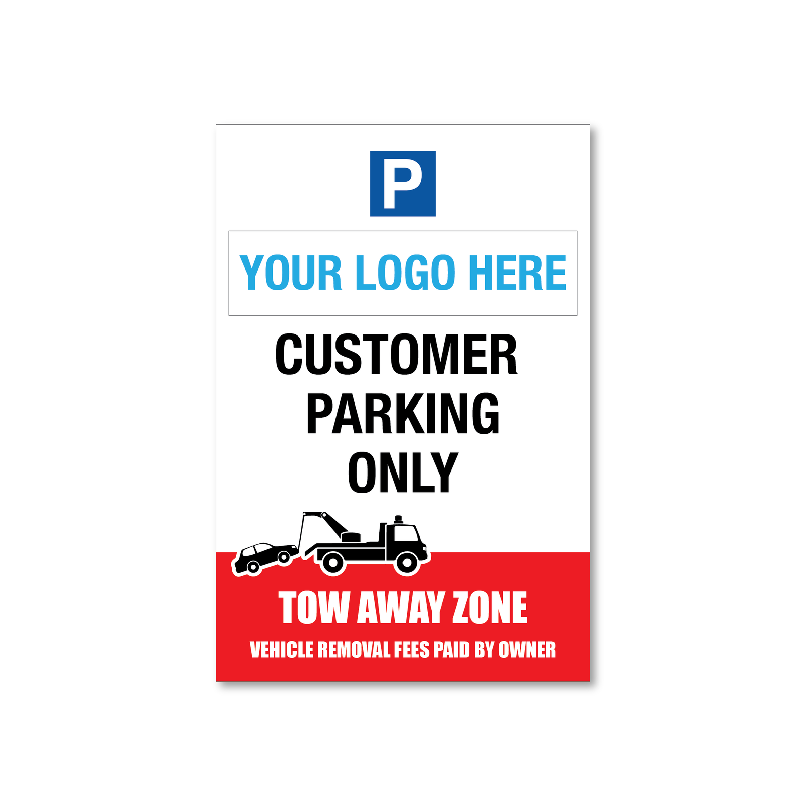 No Parking, Tow Away Zone Sign - Design 2