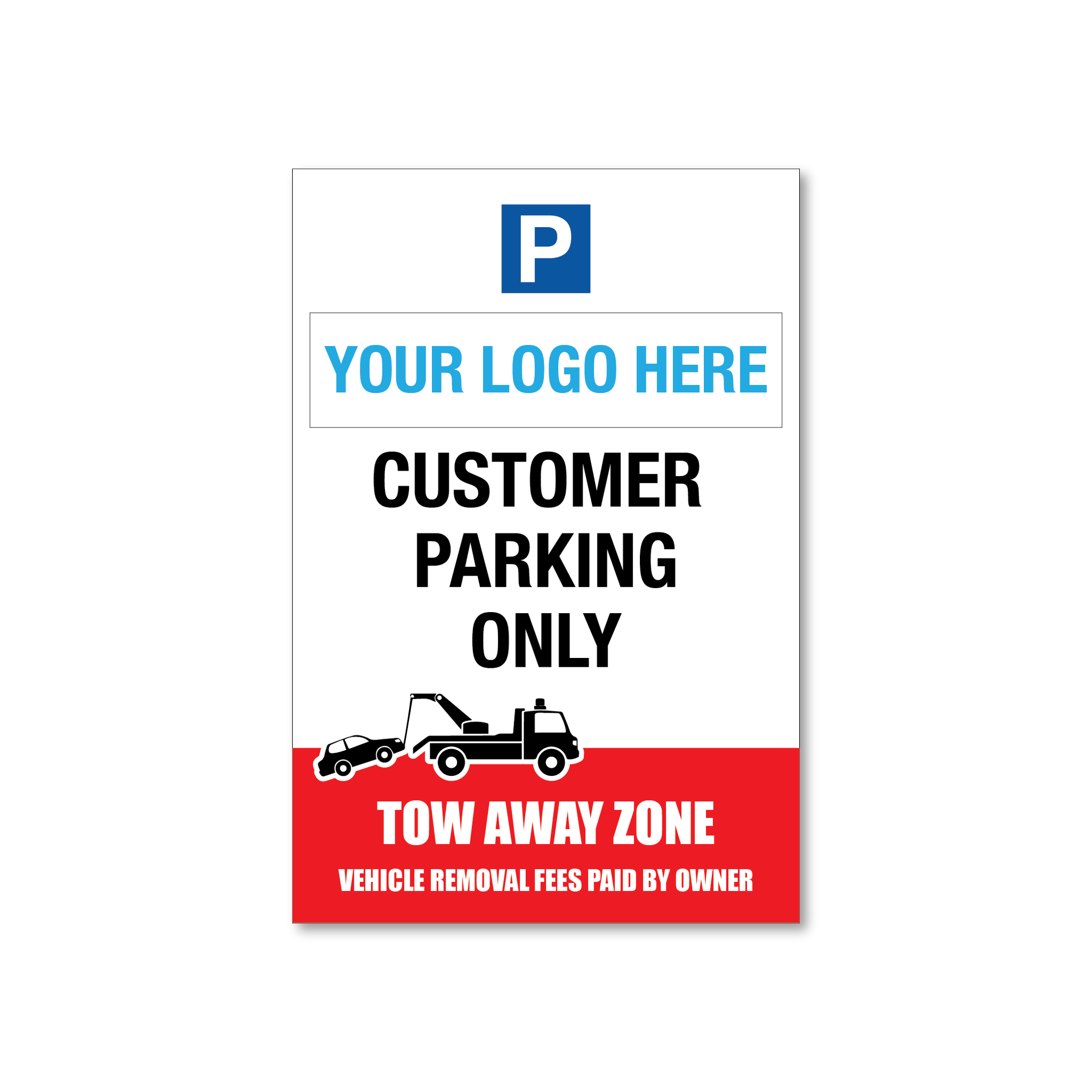 No Parking, Tow Away Zone Sign - Design 2
