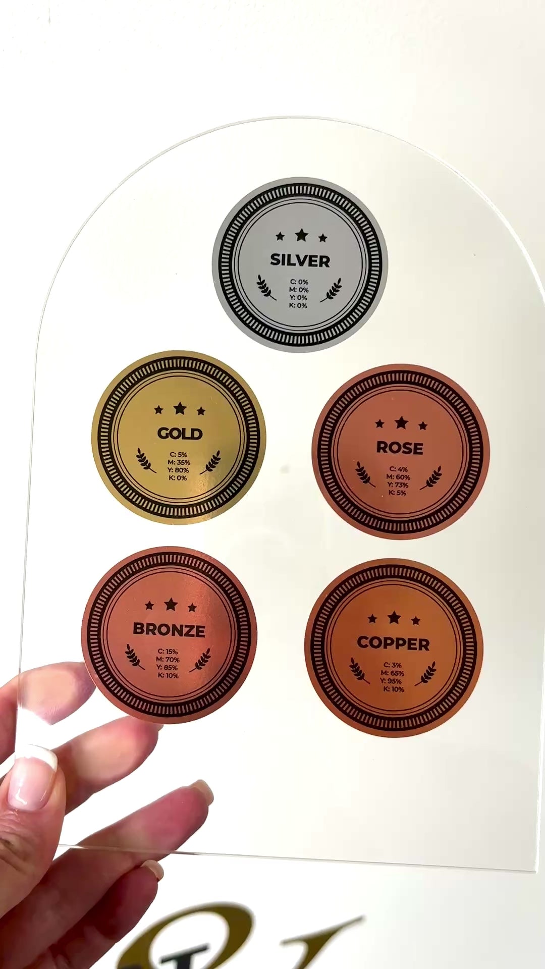 Metallic Roll Labels