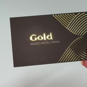 Gold Metal 3D Business Cards