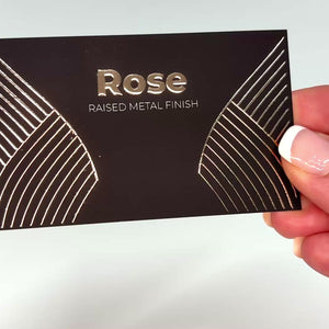 Rose Gold Metal 3D Business Cards
