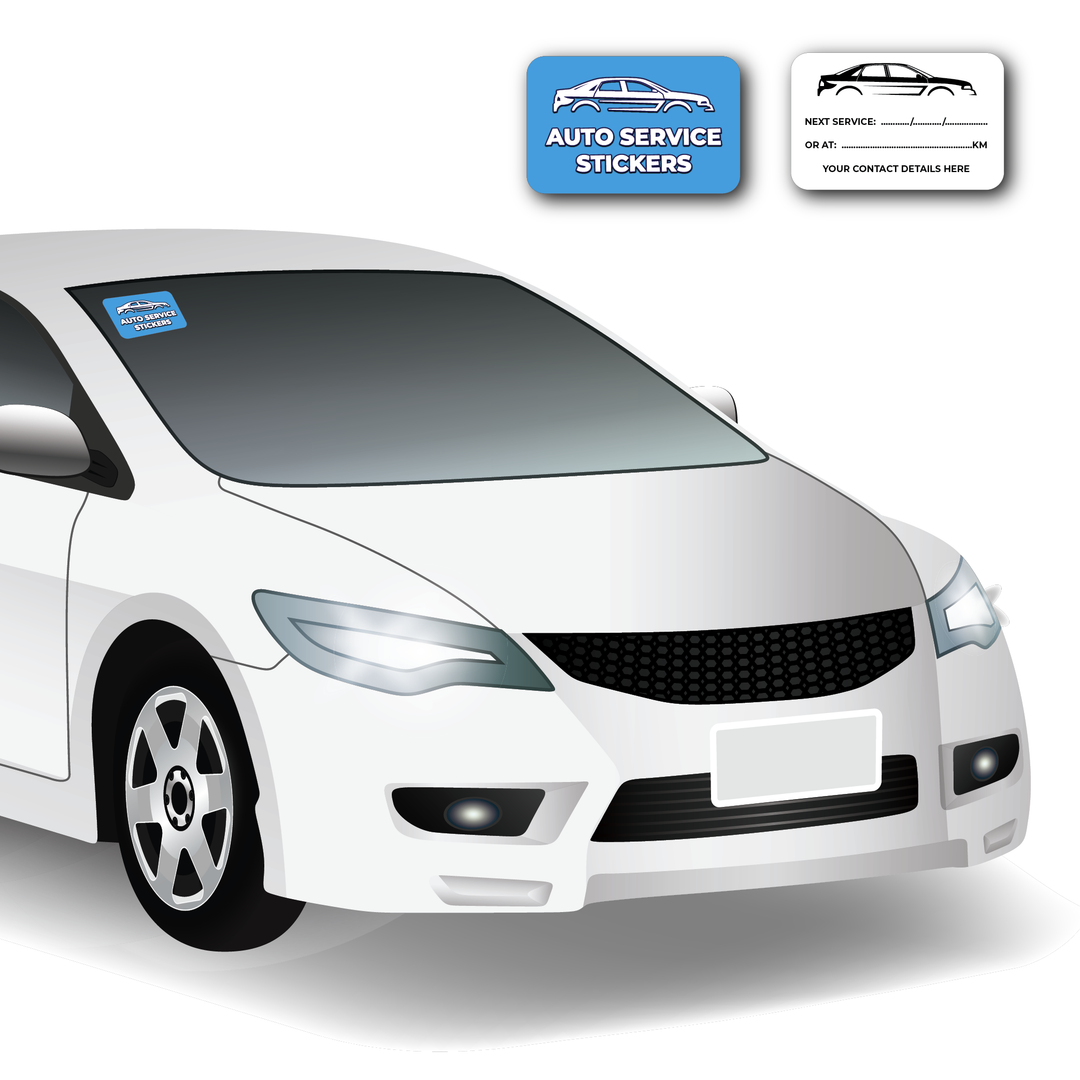 Auto Shop Stickers Example Car Service Stickers - Double Sided – Stickerman Australia