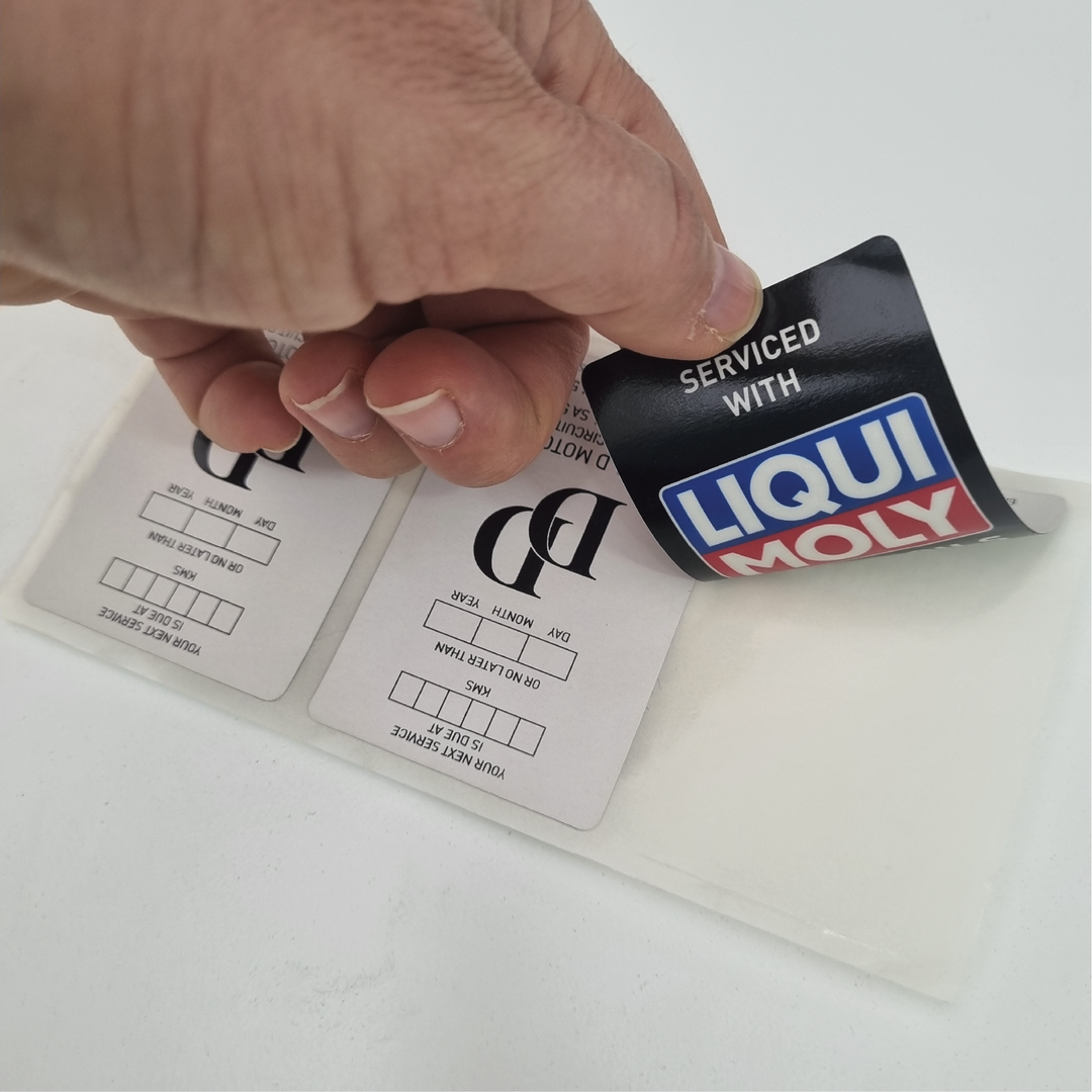 Car Service Stickers - Double Sided