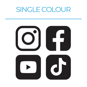 Social Media Symbol Stickers