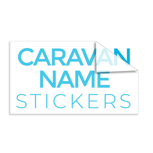 Caravan Name Stickers