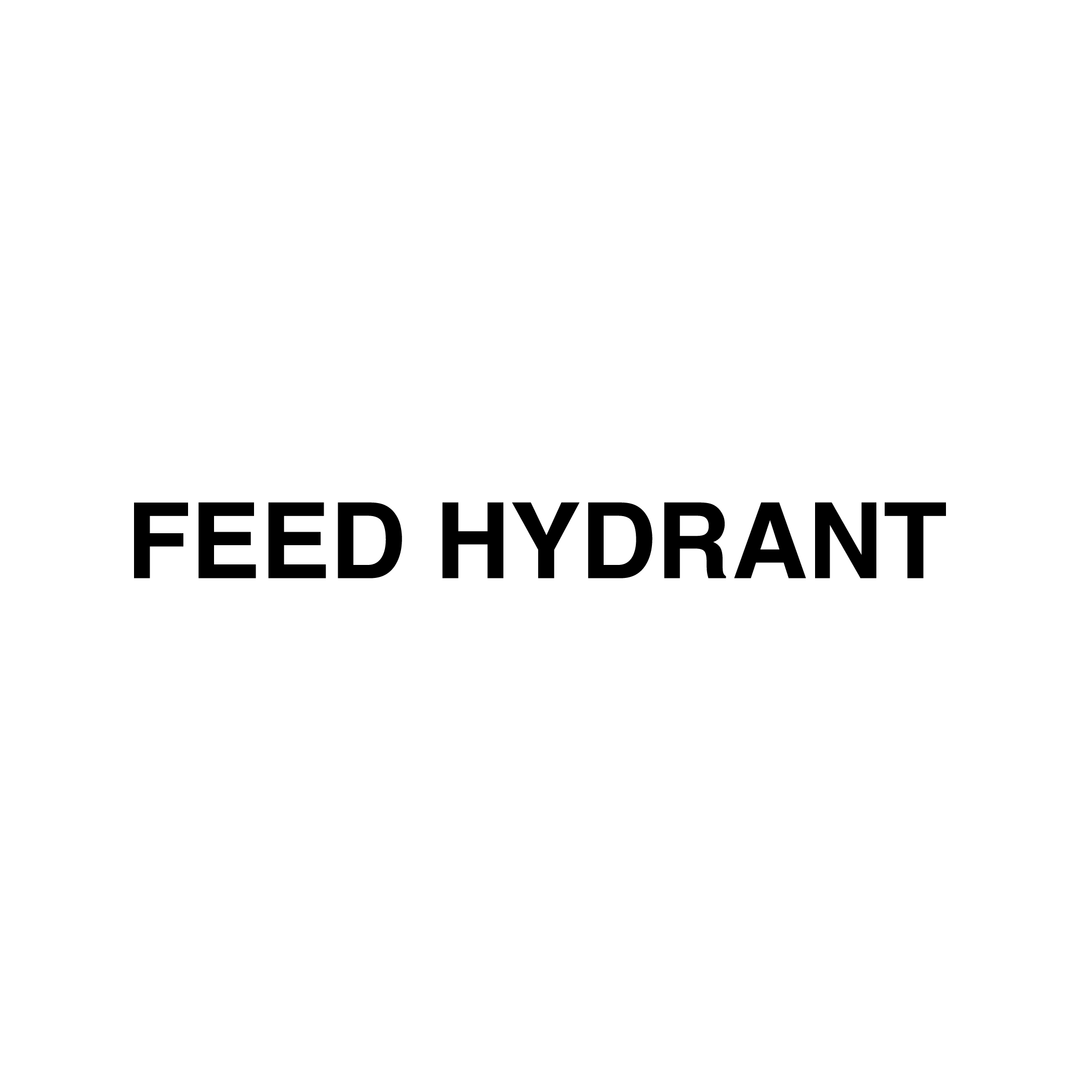 Fire Safety Stickers - FEED HYDRANT