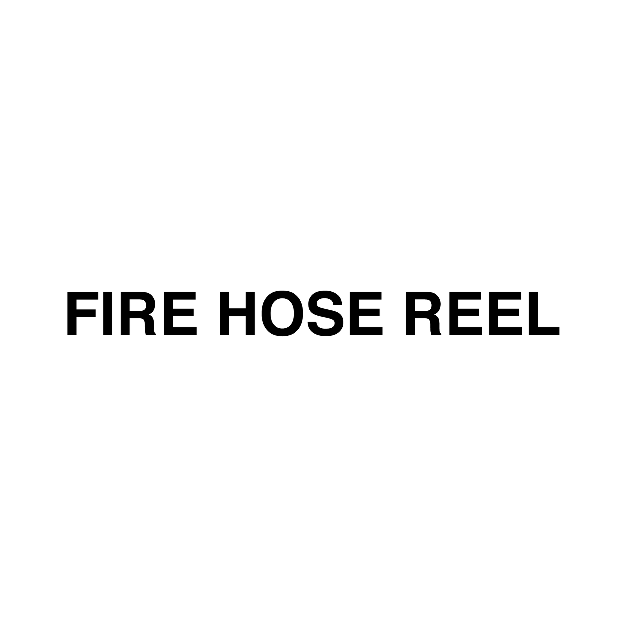 Fire Safety Stickers - FIRE HOSE REEL