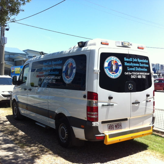 Sticker Rear Window Signage Vehicle Rear Window Stickers - Full colour – Stickerman Australia