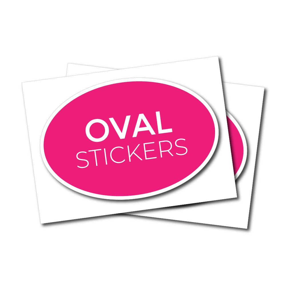 Oval stickers