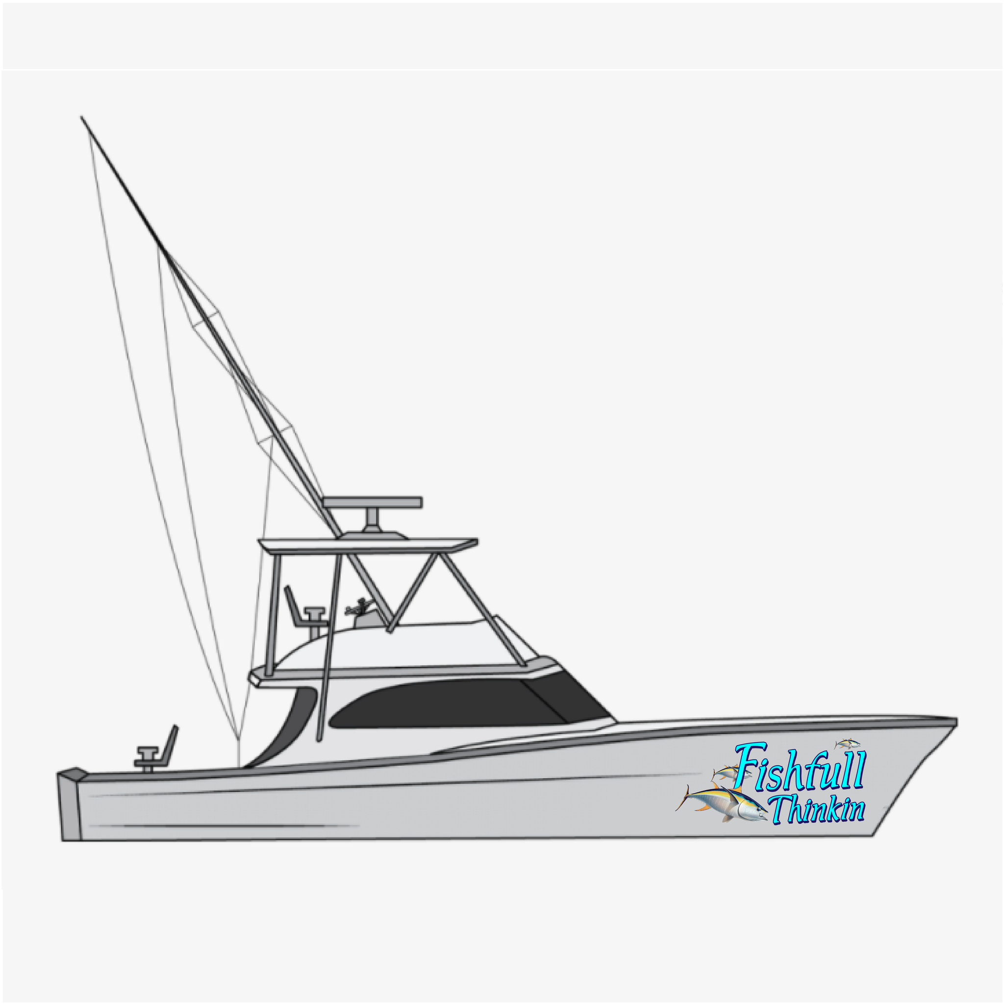 Fish Graphics & Stickers for Boats - Boat Names Australia