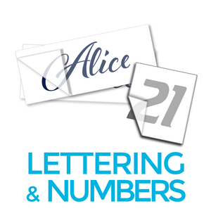 Cut / Transfer Lettering & Numbers Stickers