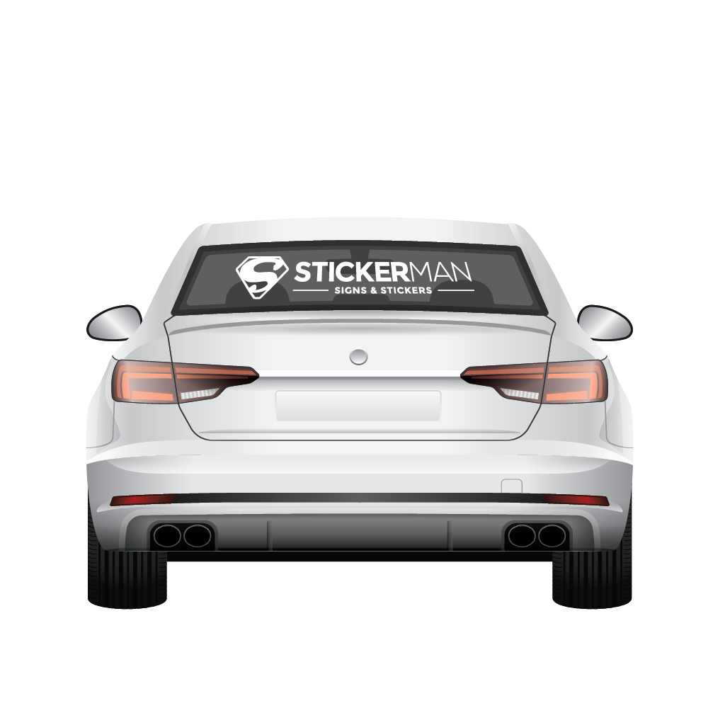 Vehicle Rear Window Stickers - 1-2 Colours
