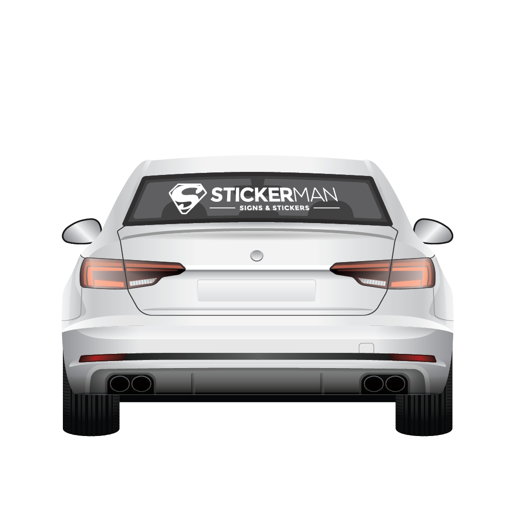 Vehicle Rear Window Stickers - x1 Colour