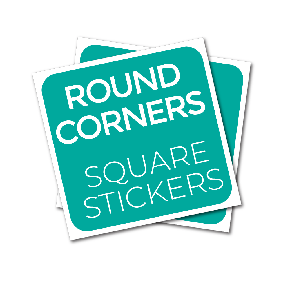 Square stickers with rounded corners - Stickerman Australia