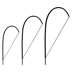 Banner Flag with Pole - Teardrop Shape