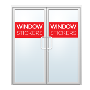 Window stickers with background
